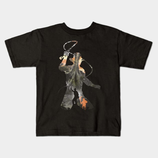 Antique Adventurer Kids T-Shirt by Arinesart